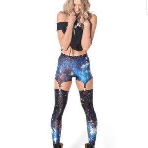 Galaxy blue suspenders